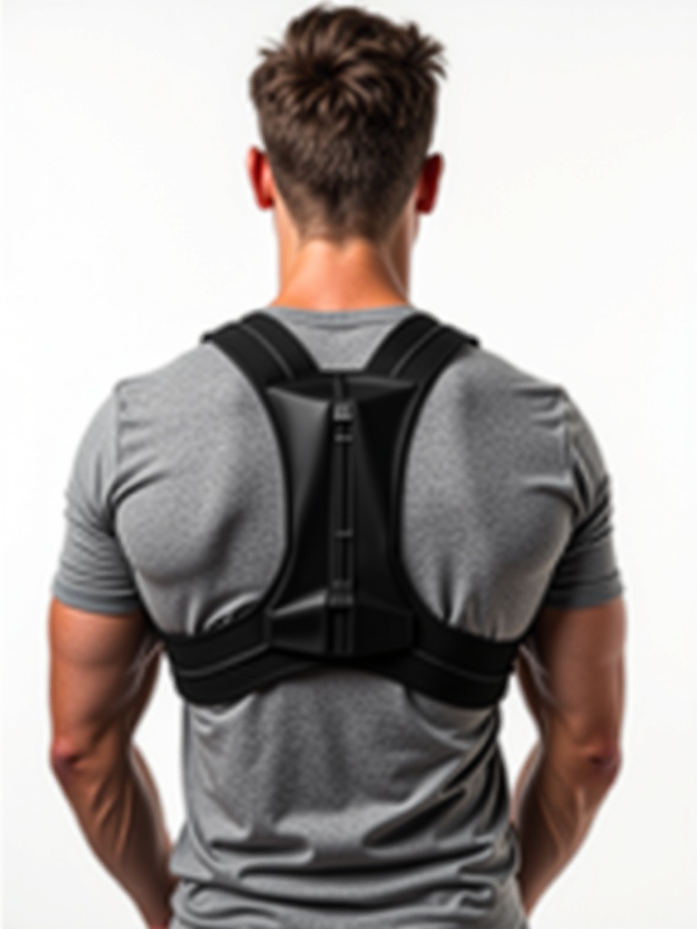 Person wearing the Upright posture corrector